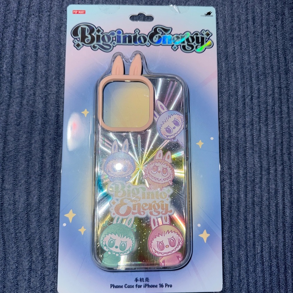Labubu Big into Energy 16 pro IPhone case